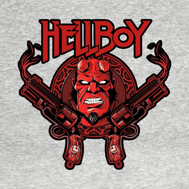 Hellboy Crest (Alt Print) by Nerdology